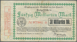 Deutschland - Notgeld - Pfalz: Hochinflation, Lot Von 53 Scheinen In Unterschiedlicher Erhaltung Mit - [11] Local Banknote Issues