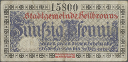 Deutschland - Notgeld - Württemberg: Heilbronn, Stadt, Sammlung Mit 10 Verkehrsscheinen 1917, 13 Sch - [11] Emissioni Locali