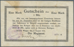 Deutschland - Notgeld - Ehemalige Ostgebiete: Westpreußen, Notgeld Von 1914, 43 Scheine Aus Briesen, - Otros & Sin Clasificación