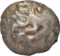 Süddeutschland: Vindeliker, Quinar, 2./1. Jhd. Vor Christus, Typ Schönaich II. Stilisierter Kopf Mit - Gauloises