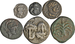 Thrakien: Lot 6 Münzen. Stadt Istros: AR Stater (400-350 V. Chr.). Zwei Köpfe Junger Männer, RS Adle - Griegas