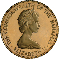 Bahamas - Anlagegold: Elizabeth II. 1952-,: 50 Dollars 1973, Unabhängigkeit, Flamingos (Independence - Bahamas