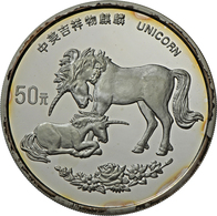 China - Volksrepublik: 50 Yuan 1995 Unicorn / Einhorn Mit Kind. 5 OZ (155,5 G 999/1000 Silber), KM# - Chine
