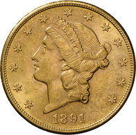 Vereinigte Staaten Von Amerika - Anlagegold: 20 Dollars 1891 S (Double Eagle - Liberty Head Coronet) - Other & Unclassified