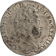Frankreich: Lothringen, Herzogtum, Leopold I. 1690-1729: Lot 4 Münzen - Teston 1710 Auf 1704 überprä - Altri & Non Classificati