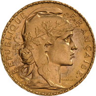 Frankreich - Anlagegold: Dritte Republik 1871-1940: 20 Francs 1907 (Hahn / Marianne). 6,46 G, 900/10 - Autres & Non Classés
