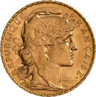 Frankreich - Anlagegold: Dritte Republik 1871-1940: Lot 2 X 20 Francs 1913 (Hahn / Marianne). Je 6,4 - Altri & Non Classificati