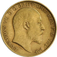 Großbritannien - Anlagegold: Edward VII. 1902-1910: ½ Sovereign 1909, KM# 804, Friedberg 401. 3,97 G - Other & Unclassified