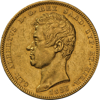 Italien - Anlagegold: Sardinien, Carlo Alberto 1831-1849: 100 Lire 1836 (Anchor/Anker), KM# 133.2, F - Otros & Sin Clasificación