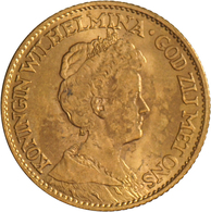 Niederlande - Anlagegold: Wilhelmina 1890-1948: 10 Gulden 1912, KM# 149, Friedberg 349, 6,70 G, 900/ - Monnaies D'or Et D'argent