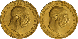 Österreich - Anlagegold: Franz Joseph I. 1848-1916: 4 X 20 Kronen 1915 (NP), KM# 2818, Friedberg 509 - Oostenrijk