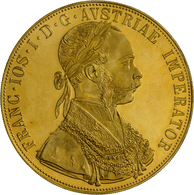 Österreich - Anlagegold: Franz Joseph I. 1848-1916: 4 Dukaten 1915 (NP). Gold 986/1000, 13,96 G, Fri - Oesterreich