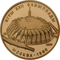 Sowjetunion - Anlagegold: Olympiade Moskau 1980: Set Von 6 X 100 Rubel Aus Gold Der Jahrgänge 1977 ( - Rusland