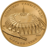 Sowjetunion - Anlagegold: Olympiade Moskau 1980: Set Von 4 X 100 Rubel Aus Gold Der Jahrgänge 1977 ( - Rusia