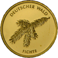 Deutschland - Anlagegold: 5 X 20 Euro Gold Serie Deutscher Wald 2010 - 2014: (Eiche, Buche, Fichte, - Germany