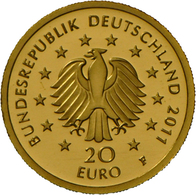 Deutschland - Anlagegold: 20 Euro 2010 "Eiche" + 20 Euro 2011 "Buche, Beide Mit Original-Zertifikat - Allemagne