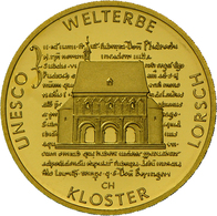 Deutschland - Anlagegold: 4 X 100 Euro 2014 Kloster Lorsch (D,G,G,J) In Originalkapsel, Mit Zertifik - Allemagne