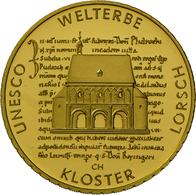 Deutschland - Anlagegold: 5 X 100 Euro 2014 Kloster Lorsch (A,D,F,G,J) In Originalkapsel, Mit Zertif - Duitsland