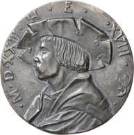 Altdeutschland Und RDR Bis 1800: Ulm, Stadt: Einseitige Bleigussmedaille 1523, Von Martin Schaffner - Altri & Non Classificati