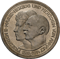 Anhalt: Friedrich II. 1904-1918: 5 Mark 1914, Mit Ehefrau Marie Von Baden. Jaeger 25, Kleine Kratzer - Taler En Doppeltaler