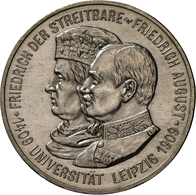 Sachsen: Friedrich August III. 1904-1918: 5 Mark 1909 Universität Leipzig, Jaeger 139, Feine Kratzer - Taler Et Doppeltaler