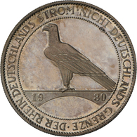 Weimarer Republik: 5 Reichsmark 1930 A, Rheinlandräumung, Jaeger 346, Ex Künker Auktion 15.03.1989, - Otros & Sin Clasificación