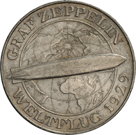 Weimarer Republik: Lot 2 Münzen: 3 Reichsmark 1930 A, Graf Zeppelin, Jaeger 342 + 5 Reichsmark 1930 - Sonstige & Ohne Zuordnung