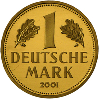 Bundesrepublik Deutschland 1948-2001 - Goldmünzen: Goldmark 2001 A In Originalkapsel In St, Mit 1 DM - Andere & Zonder Classificatie