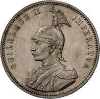 Deutsch-Ostafrika: Wilhelm II. 1888-1918, Deutsch-Ostafrikanische Gesellschaft, Lot 4 Münzen: 1 Rupi - Africa Orientale Tedesca