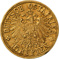 Deutsch-Ostafrika: 15 Rupien 1916 T, Tabora, 7,07 G. 900/1000 Gold, Geprägt Mit Gold Aus Der Sekenke - Afrique Orientale Allemande