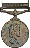 Medaillen Alle Welt: BORNEO: Elizabeth II. 1952-,: Campaign Service Medal, Royal Navy, 41 G. 36,5 Mm - Non Classés