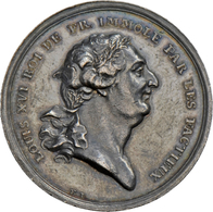 Medaillen Alle Welt: Frankreich, Ludwig XVI. 1774-1792: Silbermedaille 1793 Von F. Loos Auf Die Hinr - Ohne Zuordnung