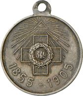 Medaillen Alle Welt: Russland, Nikolaus II. 1894-1917: Silberne Preismedaille Für Veteranen Für Die - Zonder Classificatie