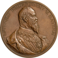 Medaillen Deutschland: Bayern, Prinzregent Luitpold 1886-1913: Bronzemedaille 1897, Stempel Von Gube - Otros & Sin Clasificación