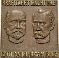 Medaillen Deutschland: Bronzegussplakette 1936 V. K. Spribille, Auf Das 50jährige Jubiläum Der Erfin - Andere & Zonder Classificatie