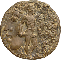 Medaillen Deutschland: Fritz Nuss 1907-1990: Bronzegussmedaille 1972 "BENVENUTO CELLINI", Av: Kopf N - Andere & Zonder Classificatie