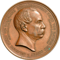 Medaillen Deutschland: Hohenlohe-Schillingsfürst, Chlodwig 1845-1901: Bronzemedaille 1889. Av: Kopf - Sonstige & Ohne Zuordnung