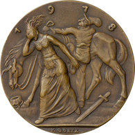 Medaillen Deutschland: Medailleur Karl Goetz 1875-1950: Bronzemedaille 1918, Auf Den 20. Todestag Vo - Altri & Non Classificati