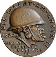 Medaillen Deutschland: Medailleur Karl Goetz 1875-1950: Bronzemedaille 1920, Auf Die Französische Be - Autres & Non Classés