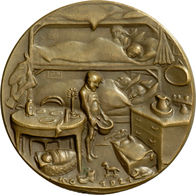 Medaillen Deutschland: Medailleur Karl Goetz 1875-1950: Bronzemedaille 1921, Auf Die Wohnungsnot Und - Otros & Sin Clasificación