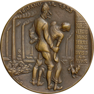 Medaillen Deutschland: Medailleur Karl Goetz 1875-1950: Bronzemedaille 1923, Auf Die Französische Bo - Andere & Zonder Classificatie