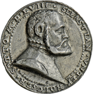 Medaillen Deutschland: Nürnberg: Bleimedaille 1558, Auf Sebastian Unterholzer, Beierlein 35.1., Habi - Altri & Non Classificati