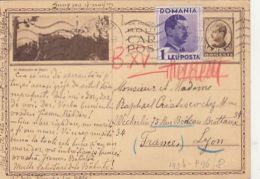 71232- RASNOV FORTRESS, KING CHARLES 2ND, POSTCARD STATIONERY, KING CHARLES 2ND STAMP, 1939, ROMANIA - Briefe U. Dokumente