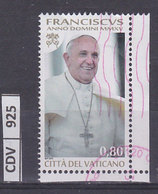 VATICANO  2015	Papa  Francesco, 0,80 Usato - Used Stamps