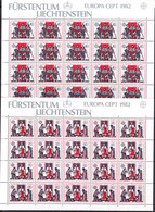 Europa Cept 1982 Liechtenstein 2v Sheetlets ** Mnh (F7074) - 1982