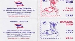 2 Carnets De 5 Timbres 1999 Bangkok 2000 Dragon Zodiaque Taureau Scorpion YT C 229/230 / Booklet Michel MH 0-78/79 - Ungebraucht