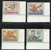 TRIESTE B 1954 ANNIVERSARIO INSURREZIONE SERBA SERB REBELLION SERIE COMPLETA COMPLETE SET MNH - Nuovi