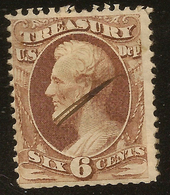 USA 1873 6c Brown Official SG O253 U #AKH156 - Dienstmarken