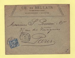 Alexandrie - Egypte - 22 Dec 1904 - Destination France - Mouchon - Covers & Documents