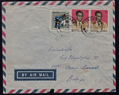 Ca5056 CONGO 1972, Kinshasa 1 Cover To Belgium, I.7-CEL(DD) Cancellation - Other & Unclassified